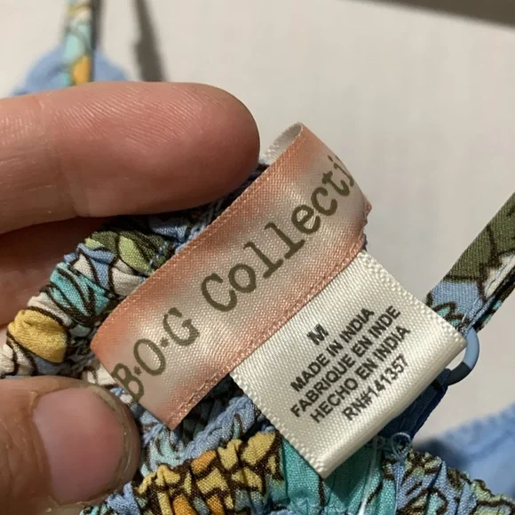 Band of Gypsies Collective Crochet Top Floral Retro Hippie Festival Pantsuit - Picture 7 of 8